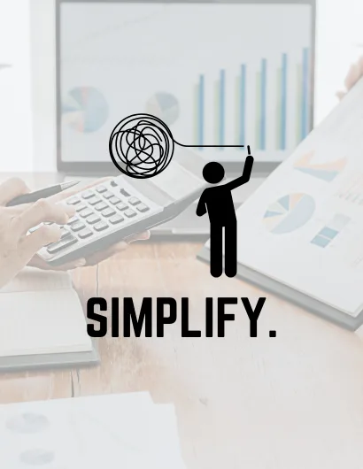 Simplify.